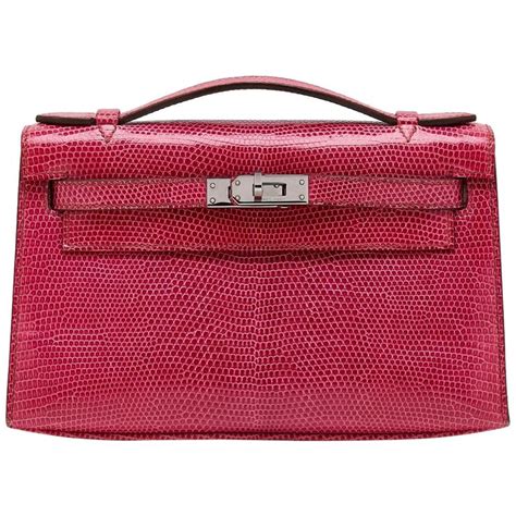 Hermes kelly pochette lizard